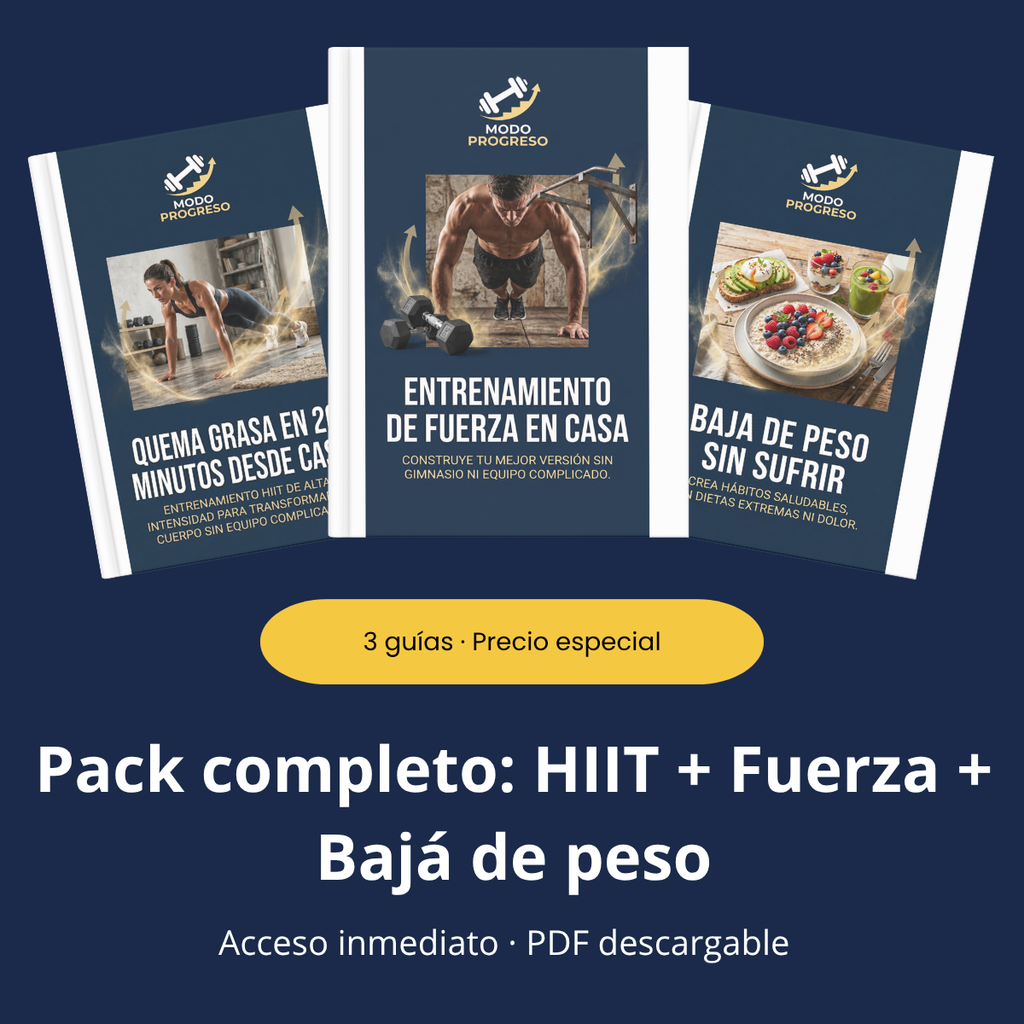 Pack completo: HIIT + Fuerza + Bajá de peso