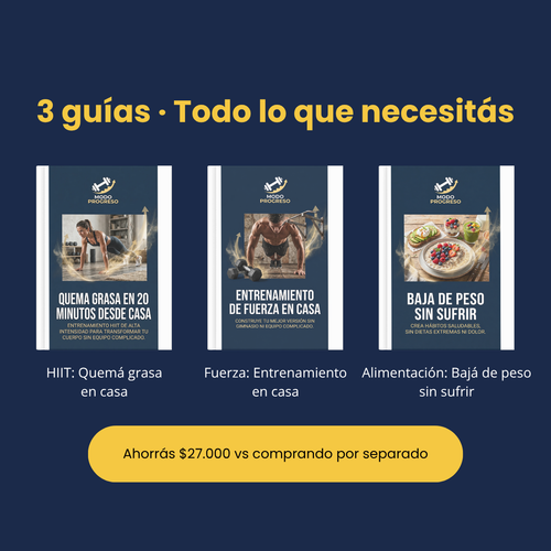 Pack completo: HIIT + Fuerza + Bajá de peso