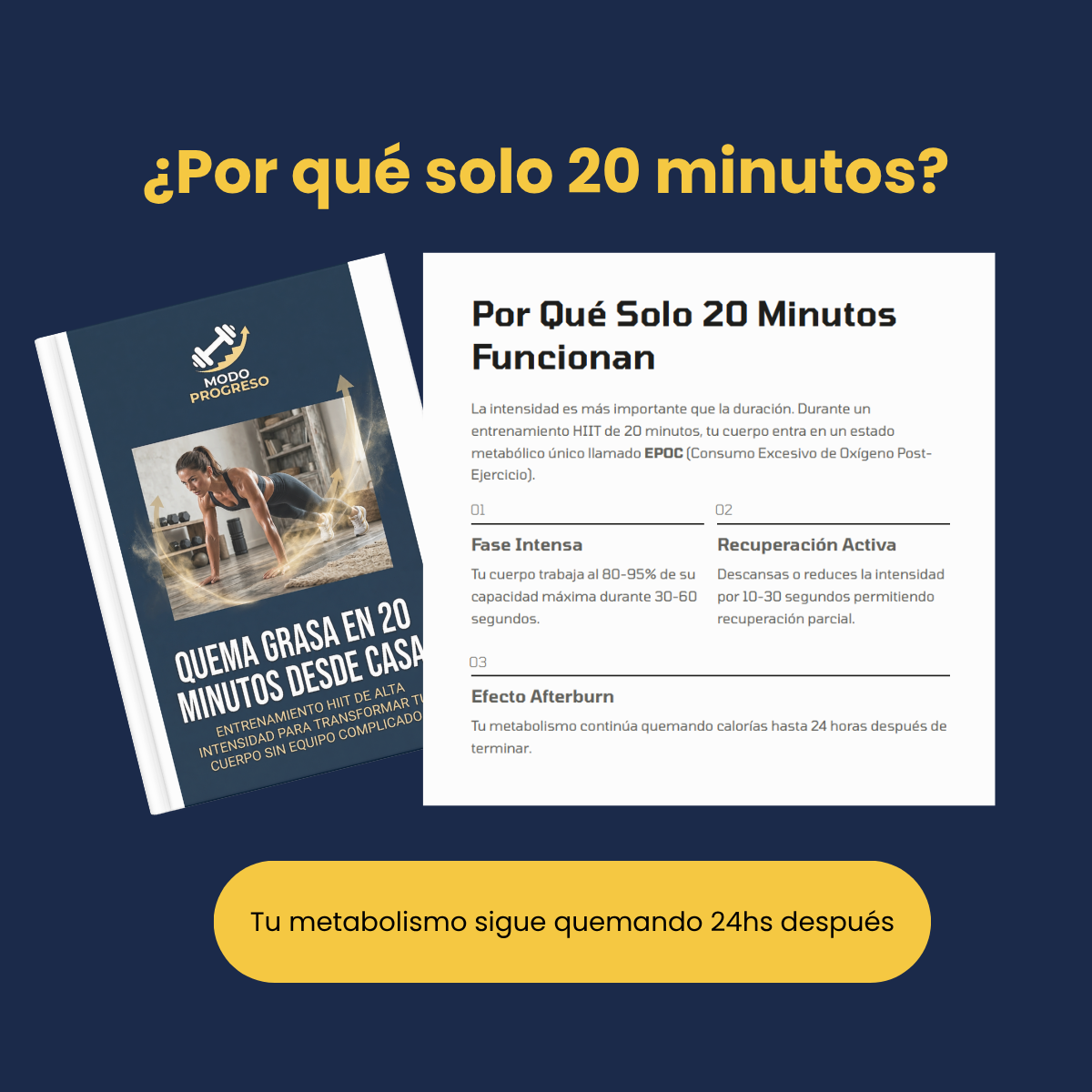 Guía HIIT: Quemá grasa en casa en 20 minutos